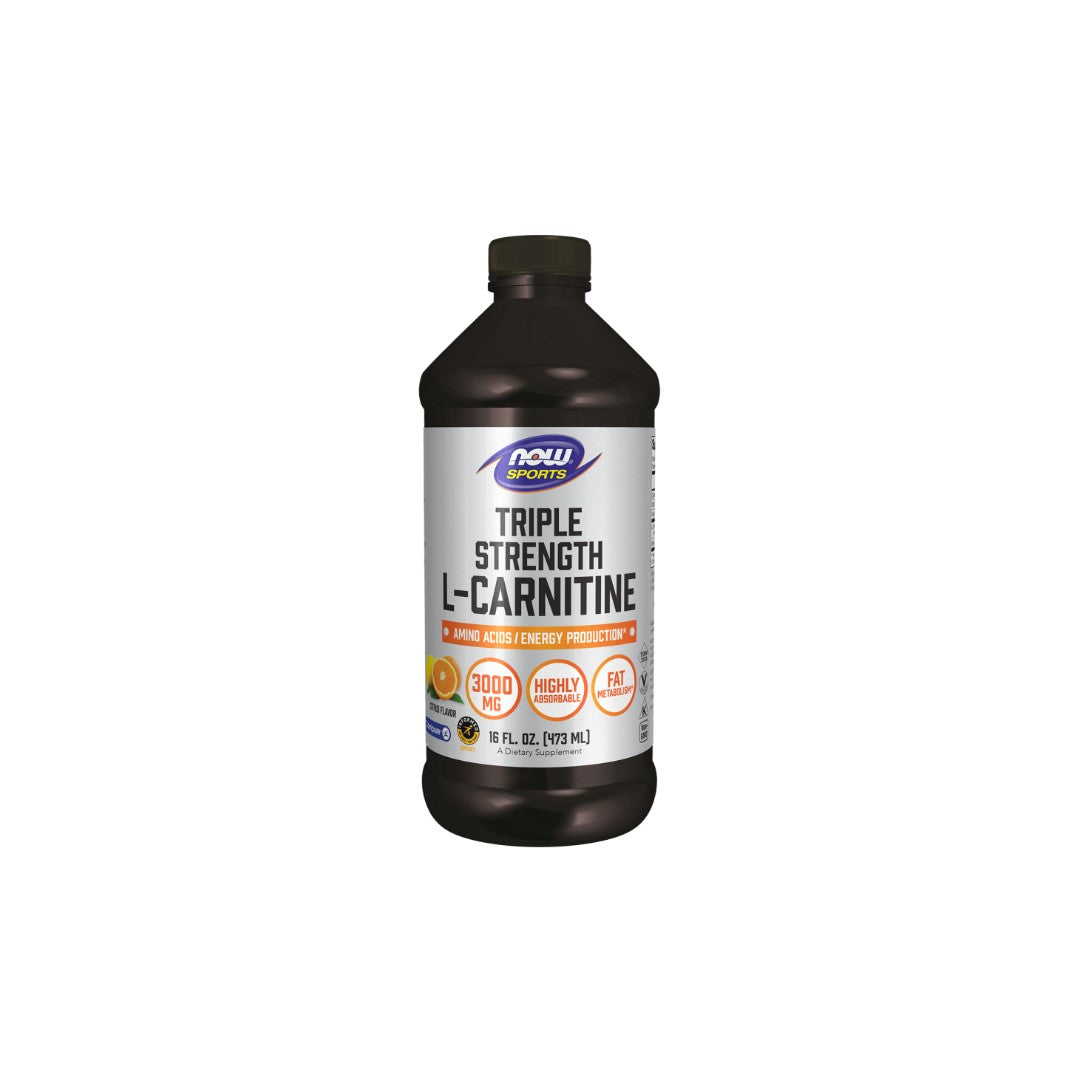 L-Carnitin, Dreifach Konzentrierte Flüssigkeit, 473 Ml – Zitrusgeschmack Now Foods